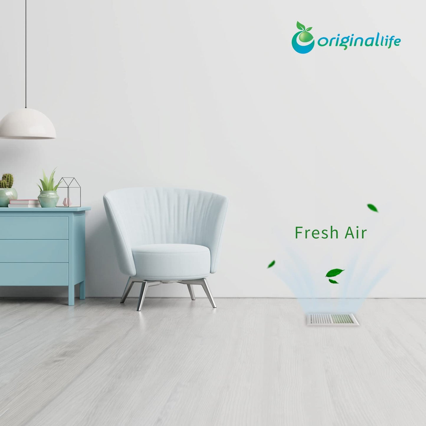 Originallife Washable Reusable Professional, Air Vent Filter, AC Vent Filter, Floor Register Filter for Home, 4" x 10", Reduce Dust, Dirt, Odor, Pollen, Hair, Aero-grade filter, 6-Pack