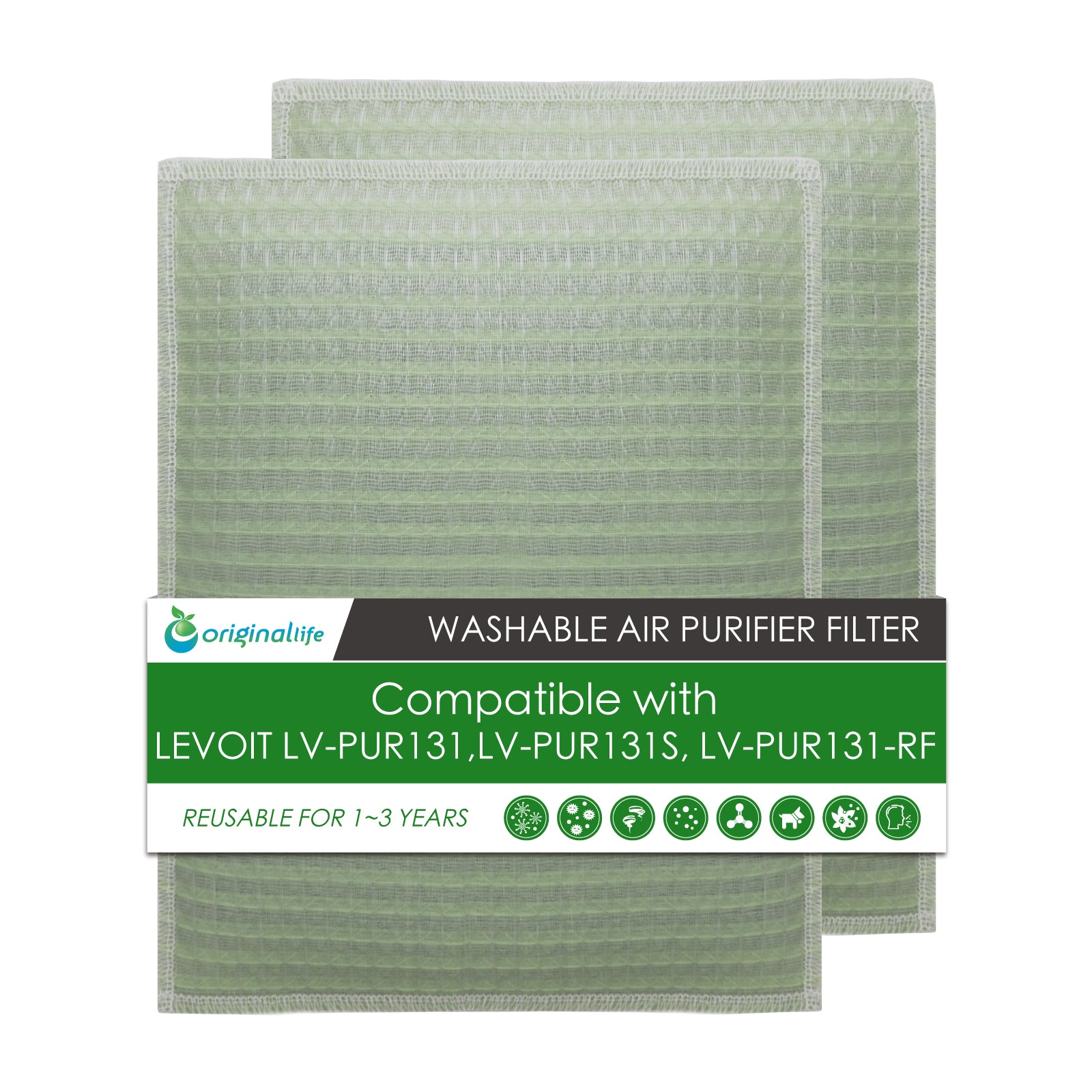 Genuine Levoit Air Purifier Lv-Pur131-Rf True-Hepa Replacement Filters