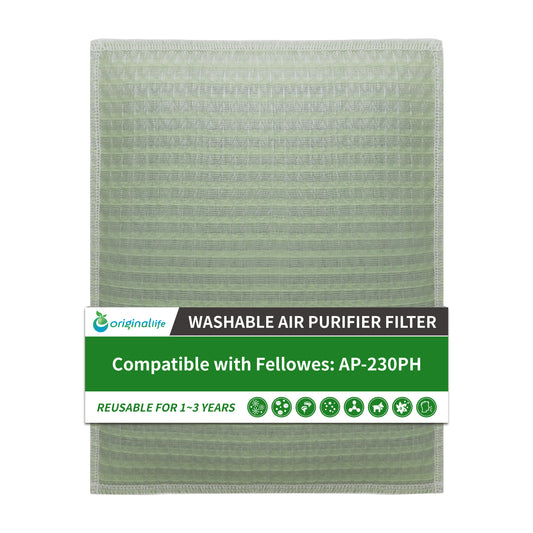 Originallife CLEAN Washable Reusable Air Purifier Filter for Fellowes: AP-230PH