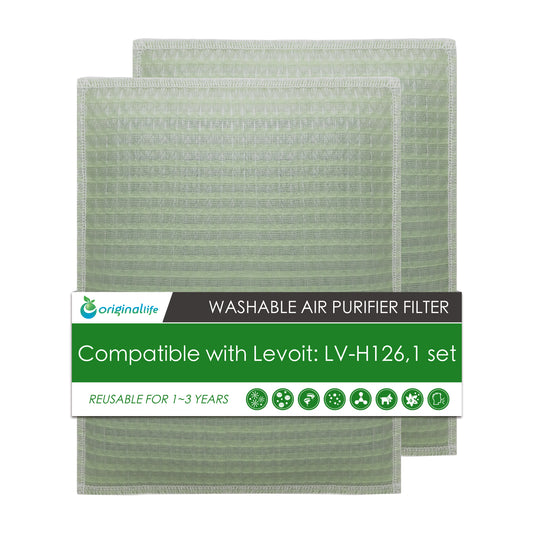 Original Life Washable Reusable Replacement Filter for Levoit Air Purifier: LV-H126